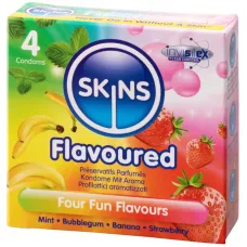 SKINS CONDOMS FLAVOURS 4 PACK